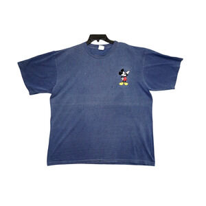 Vintage 1996 Mickey & Co Disney T-Shirt Too Cute Embroidered Mickey Mouse USA XL